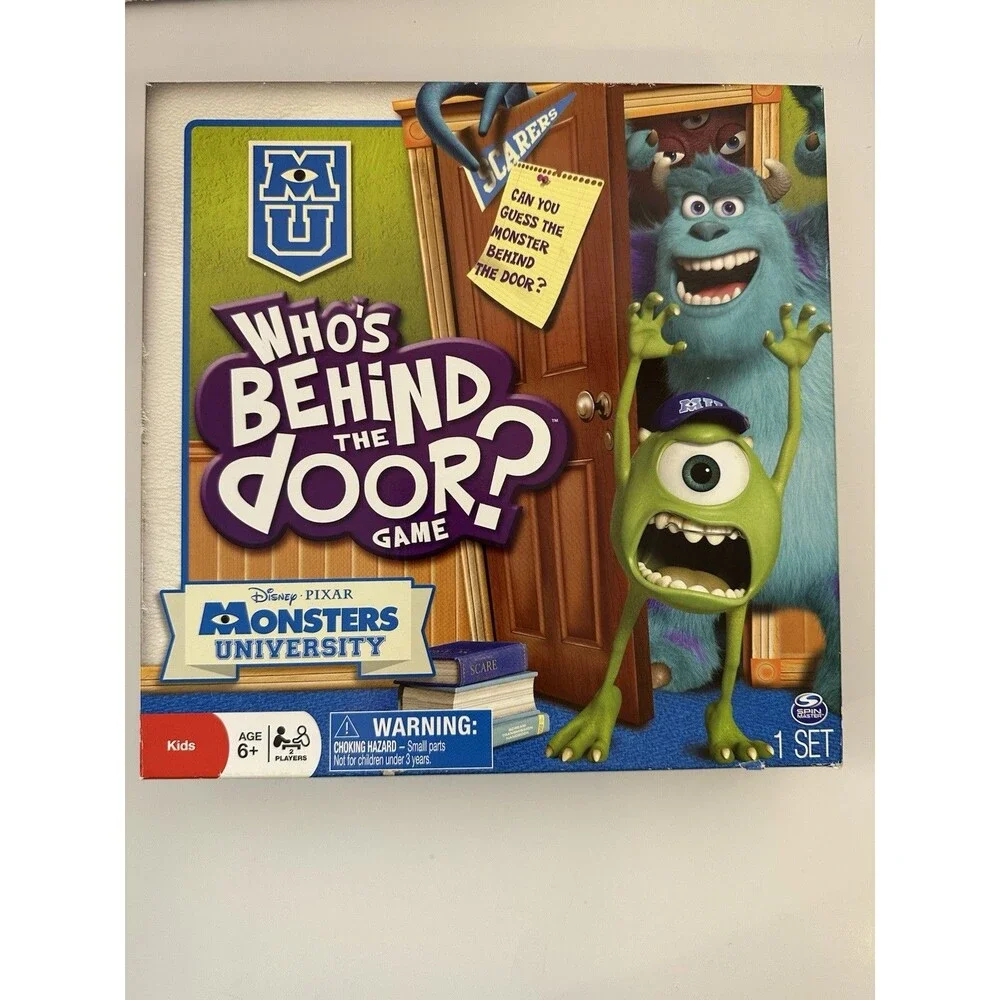 Monster’s University Who's Behind The Door Game? Guess Who 2013 Missing 2 Tokens